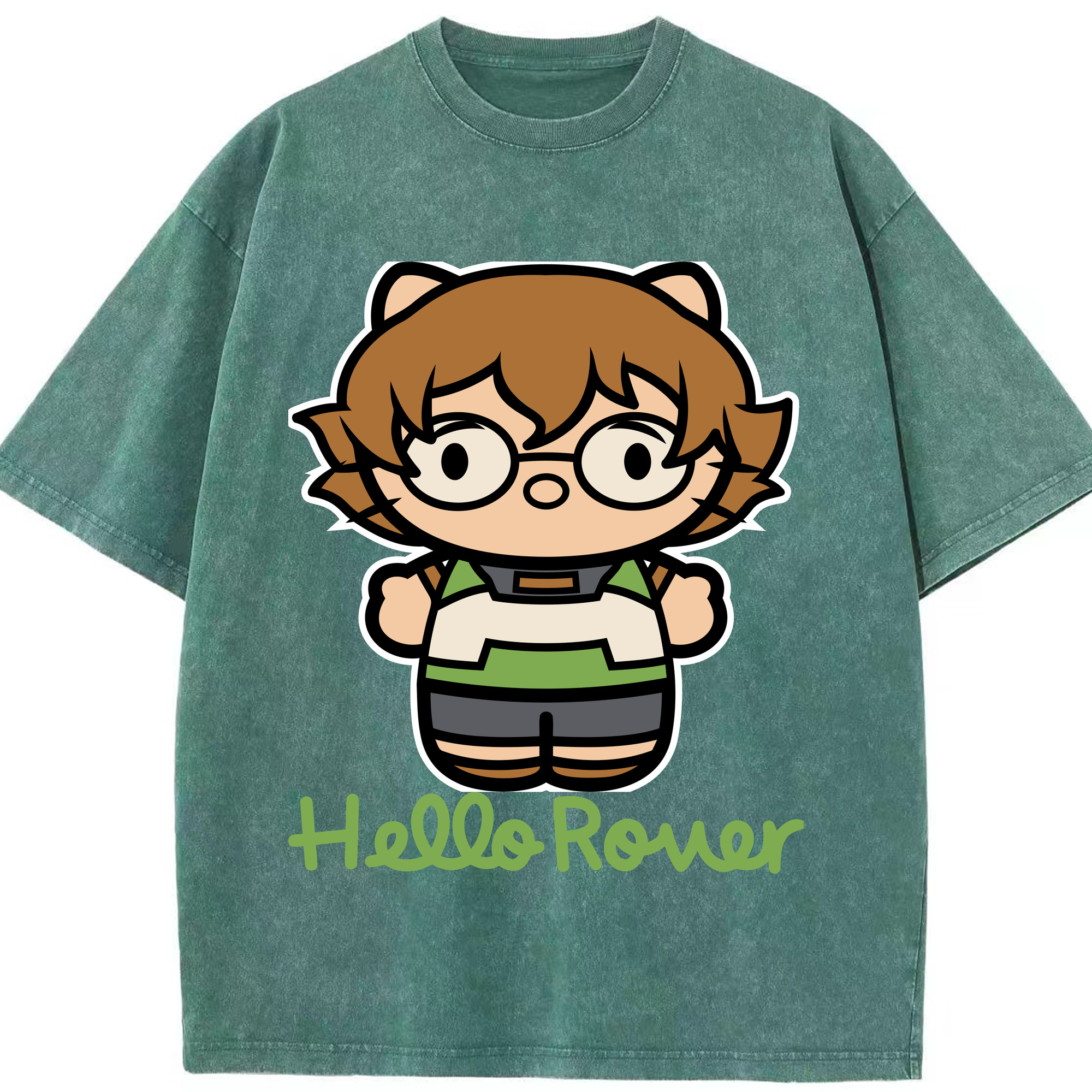 （画像用） Hello Kitty ハローキティ 綿100% ヴィンテージ風 半袖Tシャツ（フロントプリント）